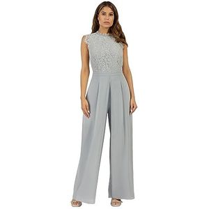 ApartFashion Dames kanten bovendeel overall, blauw (rook), 44
