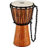 Meinl Percussion 20 cm Rope Tuned Headliner Nile Series Wood Djembe Trommel - met geitenvacht - Afrikaans muziekinstrument voor kinderen en volwassenen - mahoniehout (HDJ4-S)