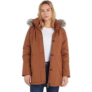 Tommy Hilfiger PADDED PARKA MET FUR, Natuurlijke Cognac, XL