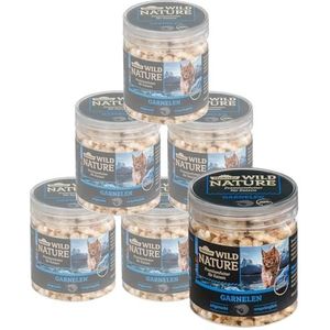 Dehner Wild Nature Kattensnack, gevriesdroogd, garnalen, 6 x 20 g (120 g)