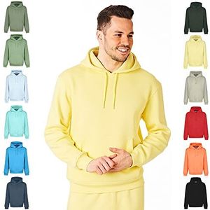 RIPT Essentials RCSWT763 Heren Hooded Soft Touch Loungewear Hoodie Sweatshirt Top, Geel, M