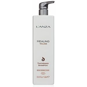 L’ANZA Healing Volume - Verdikkende Shampoo - Glans, Volume, Dik Haar, Voor Fijn Haar, Voor Steil Haar, Bamboe, Keratine (1 L)