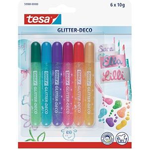 Tesa® Glitter-Deco, Candy, verpakking van 6 stuks