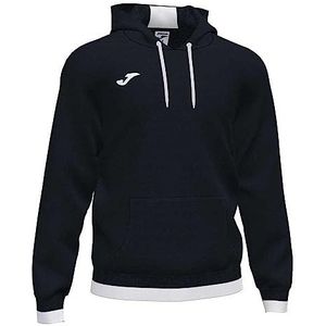 Joma 6XS sweatshirt met capuchon Comfort II, uniseks volwassenen, zwart/wit