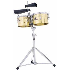 LP Latin Percussion Timbales Tito Puente Timbalitos Staal 9 1/4"" + 10 1/4"" LP272-S