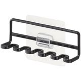 Yamazaki 4521 TOWER Film Hook Toothbrush Holder, black, Steel FILMHOOK : Polycarbonate/PET/Polyurethane, 12.5 x 3.5 x 4 cm