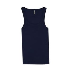 DeFacto Dames crop tops tank top sport bovenstuk dames trendy dames tops voor sportieve stijlen veelzijdig combineerbare damestop, Donkerblauw, S