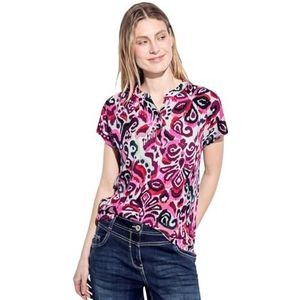 Cecil B321526 T-shirt met opdruk, Bloomy Pink, L voor dames, Bloomy Pink, L