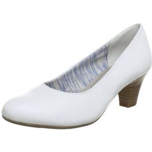 Jana Mode, Pumps voor dames, Weiß Wit 100, 37 EU