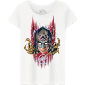 Marvel WOTLATMTS010 T-shirt voor dames, wit, maat S, Wit., S