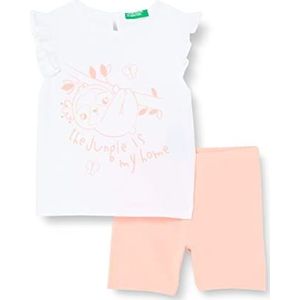 United Colors of Benetton Meisjesbroek, Bianco 101, 6 Maanden