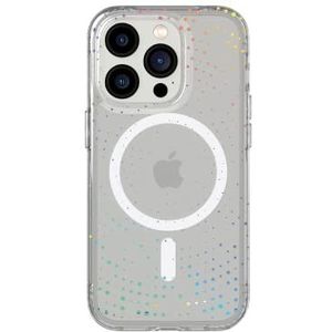 tech21 iPhone 14 Pro Evo Sparkle compatibel met MagSafe - glinsterende en krasbestendige telefoonhoes met 3,7 m multi-drop bescherming