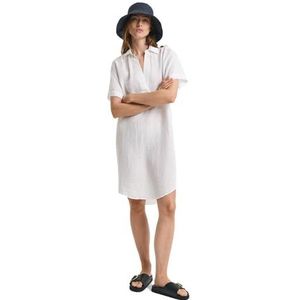 GANT REL LINEN CAFTAN, wit, 34