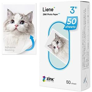 Liene - Zink Fotopapier - 50 Stuks - 50 x 76 mm - Compatibel met Liene Pearl K100
