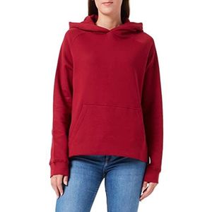 camel active Sweathoodie voor dames met kangoeroezak, rood, M
