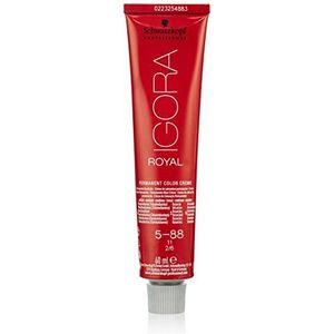 Schwarzkopf Igora Royal, premium haarverf, 5-88, lichtbruin, rood extra, per stuk verpakt (1 x 60 ml)