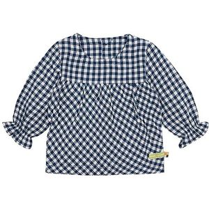 loud + proud Mousseline blouse, GOTS-gecertificeerd, ultra marine, 74/80 cm