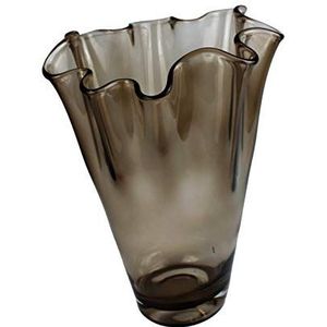 SIGNATURE HOME COLLECTION glazen vaas, glas, bruin, 21 cm