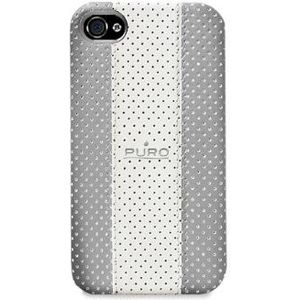Puro IPC4FLIPGOLF100 beschermhoes voor iPhone 4, kunstleer, verticaal, grijs