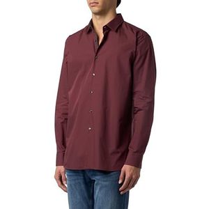 HUGO Heren Ekoy Shirt, Dark Brown204, 40