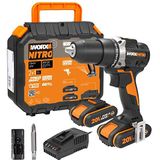 WORX Nitro - Accuboorschroevendraaier 20 V – max. koppel 60 Nm – boorhouder ø13 mm – schroeven en losschroeven – borstelloze motor – 2 variabele snelheden – levering met 2 accu's en oplader – WX102