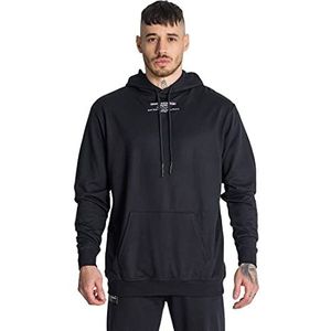 Gianni Kavanagh Zwart (Black Warning oversized hoodie, maat S - heren, blue, S