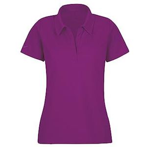 Trigema Poloshirt voor dames zonder knoopsluiting, Violet (brombe), XS