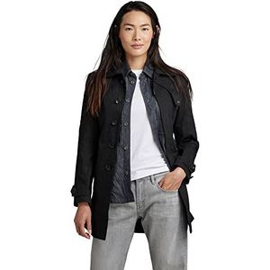 G-STAR RAW Dames Minor Trench Jacket, Zwart (Dk Black D389-6484), S