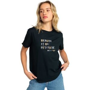 Roxy Sparkle Evening Attitude T-shirt voor dames, Antraciet, L