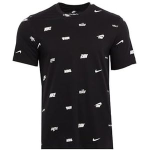 Nike FD1279-010 M NSW Tee Club+ AOP T-shirt voor heren, zwart, maat 3XL, Zwart, 3XL