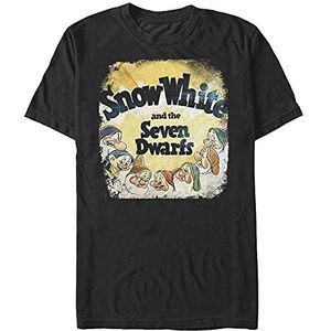 Disney Snow White - Vintage Dwarfs Unisex Crew neck T-Shirt Black S