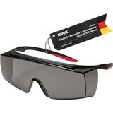 Uvex Super f OTG 9169 - Overbril voor brildragers - Veiligheidsbril tegen infrarood, UV, lassen - Oogbescherming voor HPL/IPL ontharing - metaalvrij, anti-condens en krasbestendig 14% (IR-ex 3)