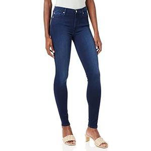 7 For All Mankind Hw Skinny Jeans voor dames, Blauw (Mid Blue Rl), 26W x 30L