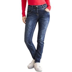 Cecil Damesjeans in casual fit, Dark Blue Wash., 33W / 30L