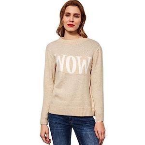 Street One Dames A302045 gebreide trui, Tender Sand Melange, 46, Tender Sand Melange, 46
