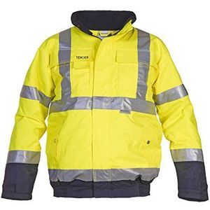 Hydrowear 052005 Helios Tenderline Pilot Jacket, Hi-Vis Geel/Navy, M Maat