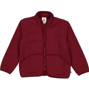 Müsli by Green Cotton Fleecejack voor babymeisjes, Cabernet, 80