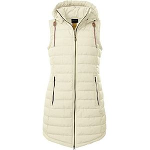 G.I.G.A. DX Women's Gewatteerd vest/functioneel vest in donzen look met afritsbare capuchon GS 166 WMN QLTD VST, champagne, 46, 39341-000