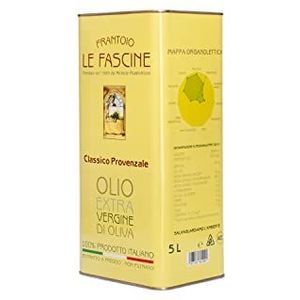 Le Fascine Extra Virgin Extra Virgin Extra Virgin Extravirgin 100% Italiaans 5 l (5 liter) Olio Extravergine D'Oliva 100% Italiano