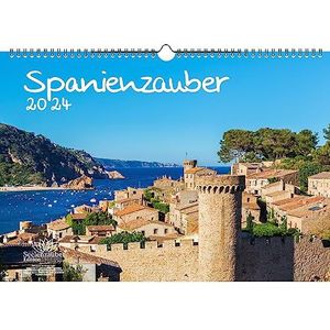 Spaanse spreuk, DIN A3, kalender voor 2024, Madrid, vakantie, mediterraan Spanje, Seelenzauber