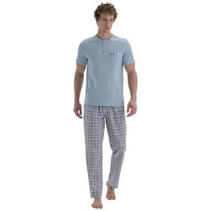 Dagi Heren Pyjama Bottom, Blauw, M, blauw, M