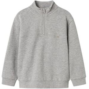 NAME IT Nmmsigmund Nreg Sweat Bru sweatshirt voor jongens, gemengd grijs, 104