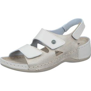 Dr. Brinkmann 710221-08 Damessandalen met sleehak, 36 EU breed, beige, 36 EU Breed