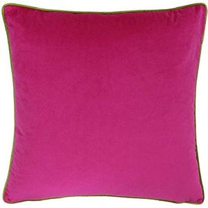 Paoletti Meridian 55X55 Poly CUSH HPI, Hot Pink/Lime Green, 55x55cm