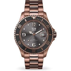 Ice-Watch - ICE steel Bronze - Herenhorloge in bruin met metalen armband - 016767 (Large)