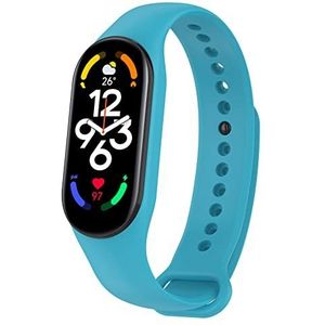 Horlogebandjes voor Xiaomi Mi M5/M6/M7 strap, reserveband voor Xiaomi Mi Band accessoires, horlogeband voor mannen en vrouwen, smartwatch, vervangende horlogebandjes, armbanden, hemelsblauw