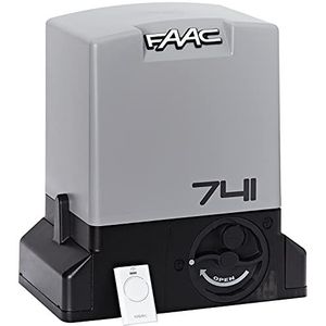 FAAC Delta 3 automatische set voor schuifdeuren met max. gewicht 900 kg motor 230 V - elektronische kaart inclusief 1 paar Safebeam-lichtkasten, (L) x (B) x (H) 29,5 x 22,1 x 32,2 cm, 105630445