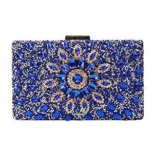 dedica Dames clutch/avondtas, blauw, blauw