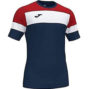 Joma Crew IV T-shirts Equip. M/C, heren, marineblauw/rood, 2XS
