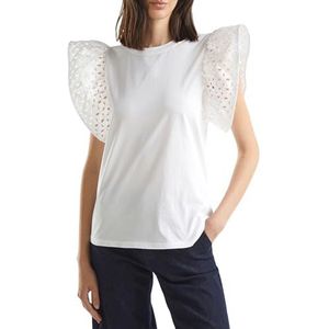 United Colors of Benetton T-shirt dames, Wit, XS